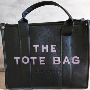 Luxury Handbag Black Leather Tote